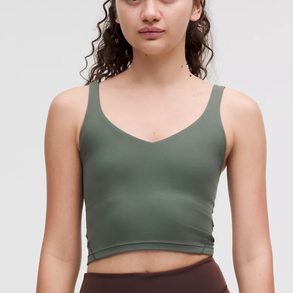 lululemon Align Tank Top
Light Support, A/B Cup Dark Forest Olive Green Size 12